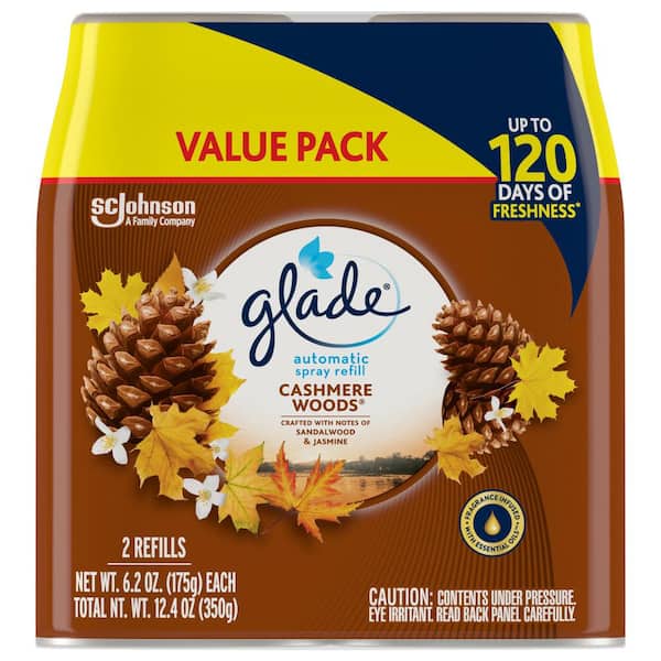 Glade 6.8 oz. Cashmere Woods Scented Candle 324402 - The Home Depot
