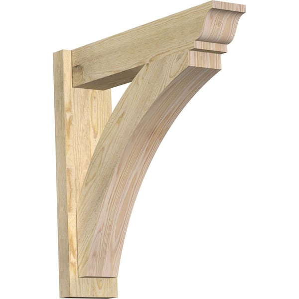 Ekena Millwork 6 in. x 26 in. x 26 in. Douglas Fir Thorton Traditional Rough Sawn Outlooker