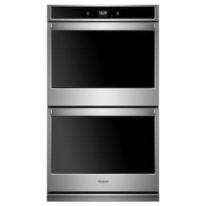 30 in. Smart Double Electric Wall Oven with Touchscreen in Stainless Steel