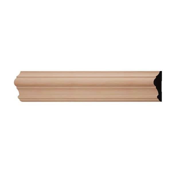 WM397 1 in. D x 3.5 in. W x 6 in. L Wood (Cherry) Chair Rail Sample