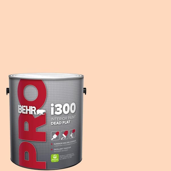 BEHR PRO 1 gal. #270C-2 Shrimp Cocktail Dead Flat Interior Paint