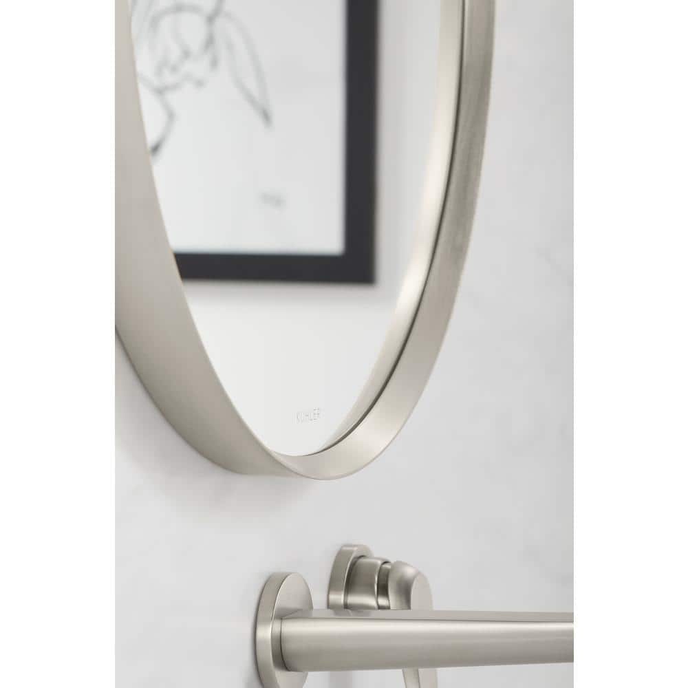 Essential Brushed Nickel 40" x 20" Capsule Vanity Mirror