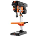 3.2 Amp 10 in. 5-Speed Cast Iron Benchtop Drill Press with Laser and 1/2 in. Keyless Chuck
