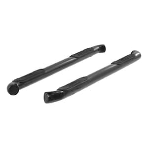 3-Inch Round Black Steel Nerf Bars, No-Drill, Select Chevrolet Traverse, GMC Acadia, Saturn Outlook