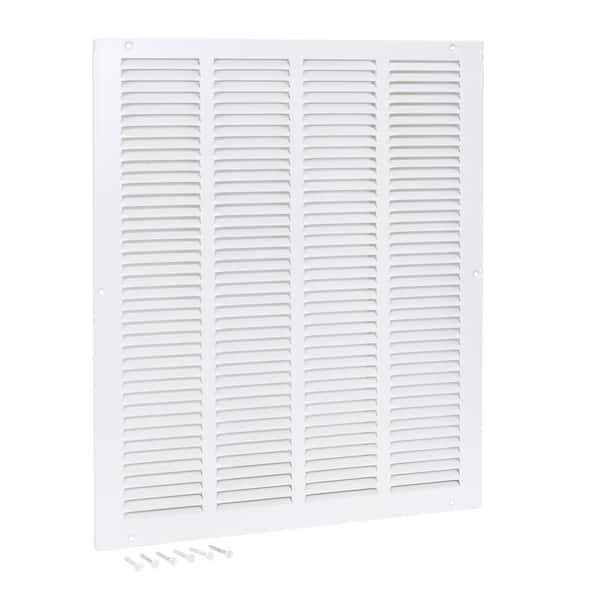 EZ-FLO 16 in. x 20 in. White Return Air Grille
