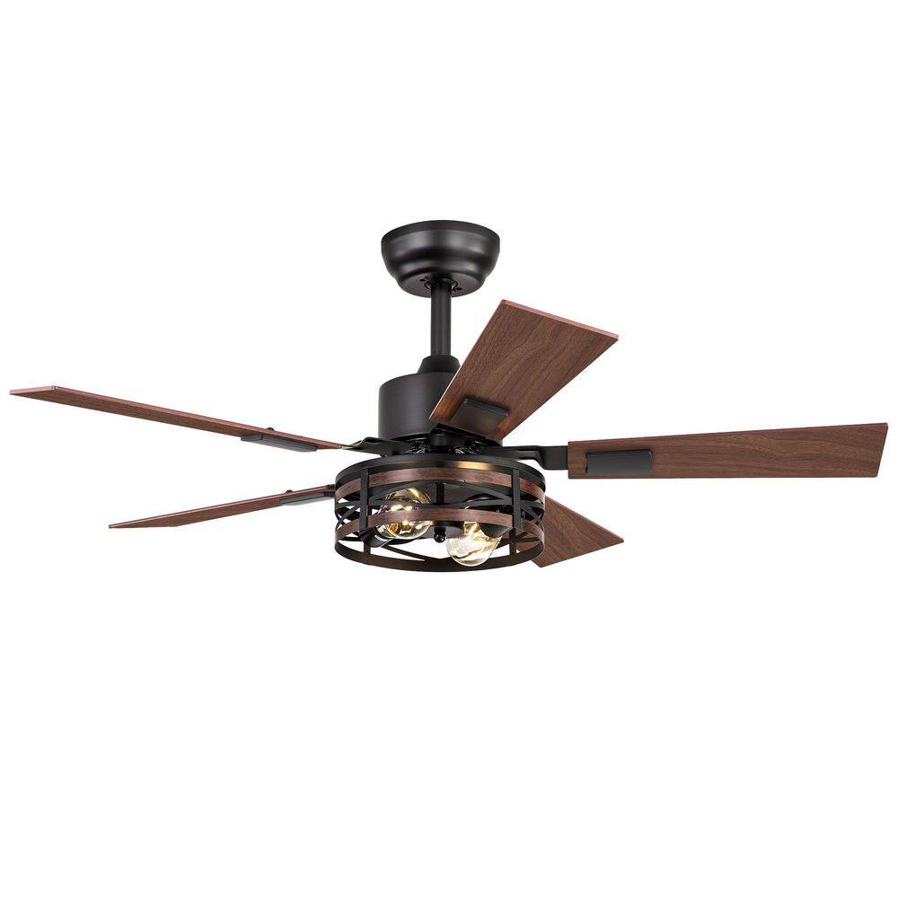 42 in.Low Profile Ceiling fan with Light and Remote, Downrod Mount, Reversible, Noiseless, Black Ceiling Fan for Bedroom price history on PriceWatchPro