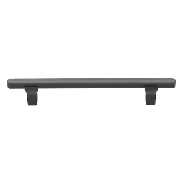 GLIDERITE 5 in. (128 mm) Center-to-Center Matte Black Flat Bar Pull (10-Pack )