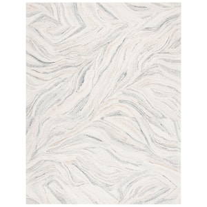 Metro Ivory/Grey 8 ft. x 10 ft. Abstract Gradient Area Rug