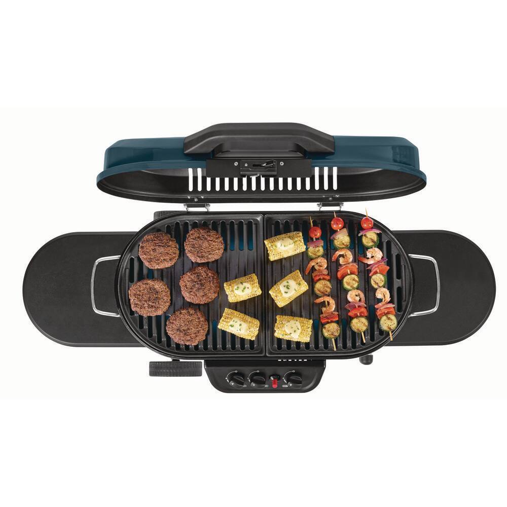 Coleman Blue Portable Propane Gas Grill with Stand