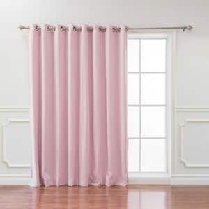 Light Pink Grommet Blackout Curtain - 100 in. W x 84 in. L