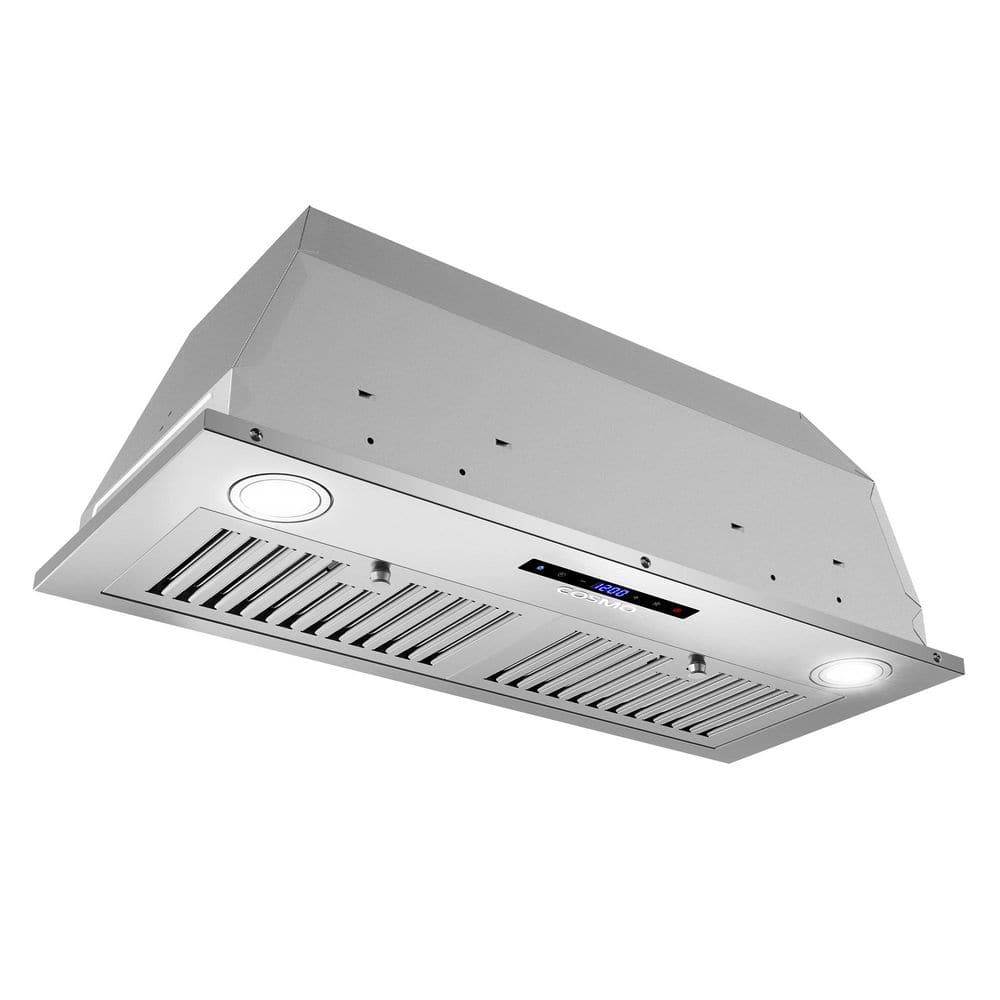 Cosmo 30-Inch Stainless Steel Insert Range Hood with LED Lights