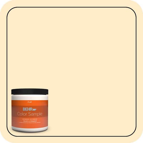 BEHR PREMIUM PLUS 8 oz. #M290-2 Frittata Flat Interior/Exterior Paint & Primer Color Sample
