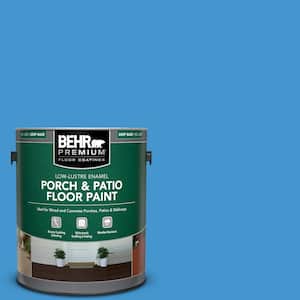 1 gal. #P510-5 Perfect Sky Low-Lustre Enamel Interior/Exterior Porch and Patio Floor Paint