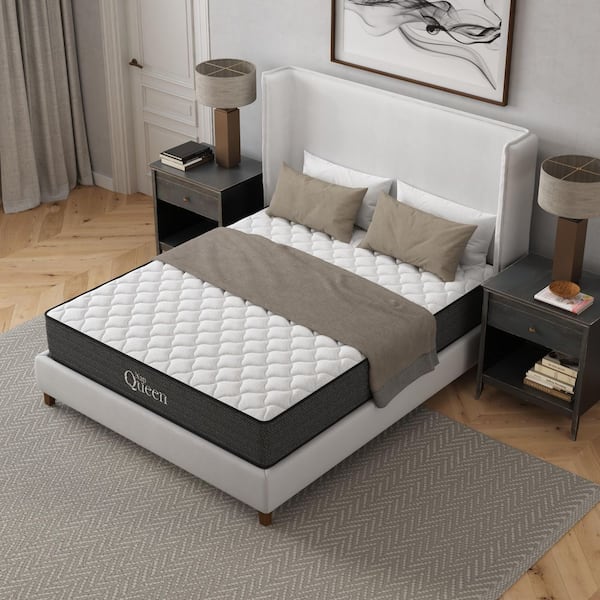 Twin Size Cooling Gel Hybrid Medium Firm 12 in. Mattress with Spring Made in USA Orthopedic Support