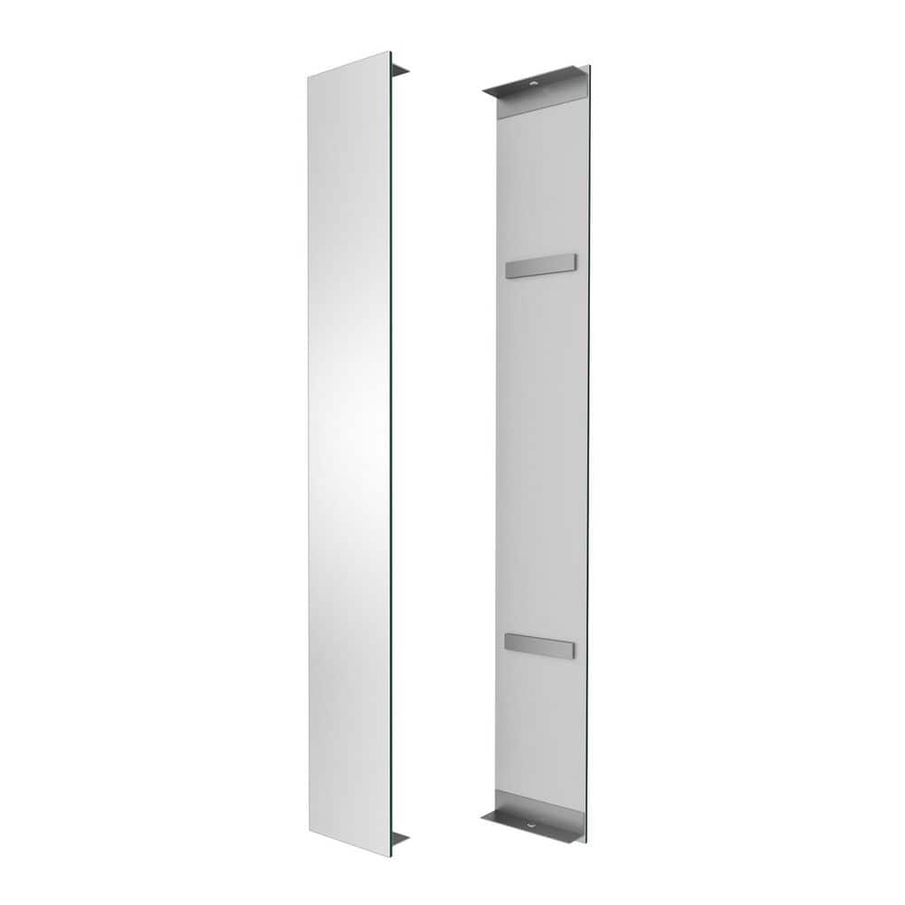 Anglora 4 in. W x 30 in. H Mirror Side Kits Silver 2-Packs price history on PriceWatchPro