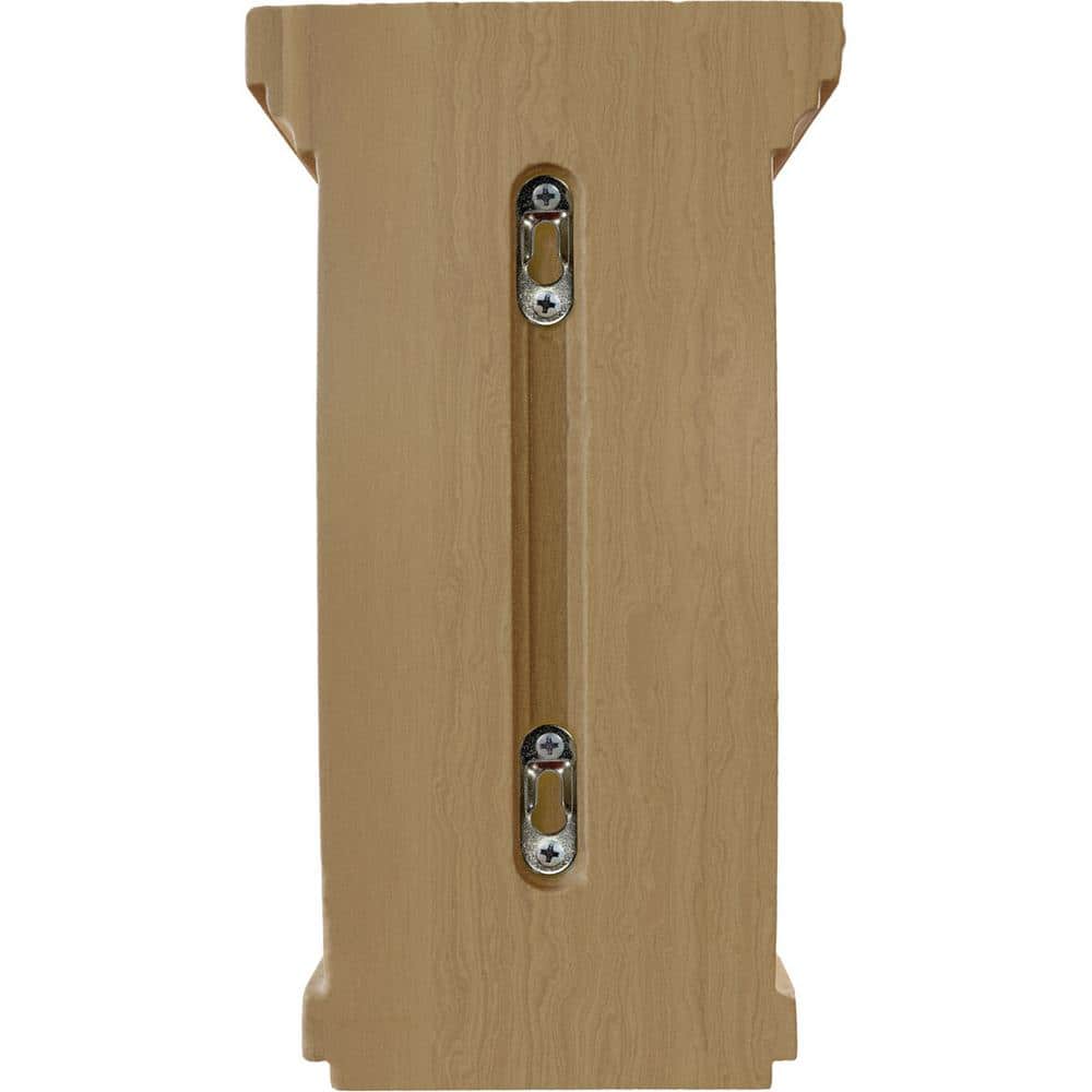 Cherry Fluted Mission Wood Corbel 5.5"W x 5.5"D x 10"H