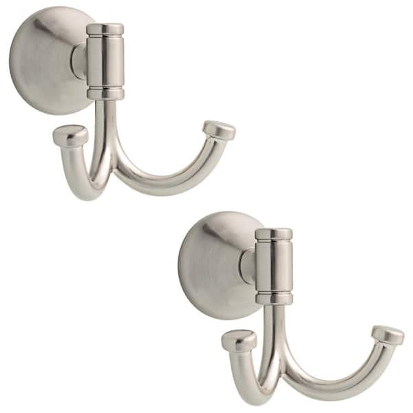 Foundations Design Series J-Hook Robe Hook in SpotShield Brushed Nickel