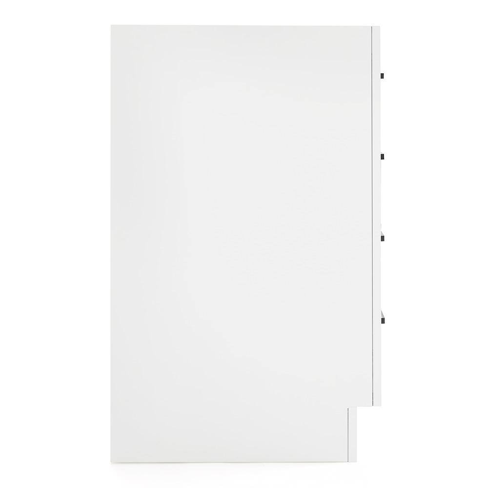 60'' White Hardwood Single Freestanding Bathroom Vanity Base