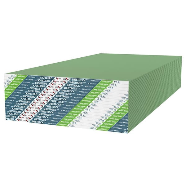 1/2 in. x 4 ft. x 12 ft. UltraLight Mold Tough Drywall