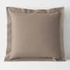 The Company Store Company Cotton Percale Mocha Euro Sham 50652F-E-MOCHA