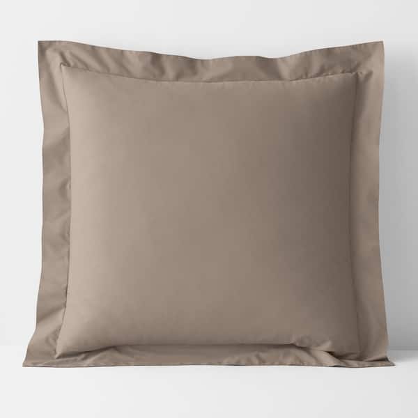 The Company Store Company Cotton Percale Mocha Euro Sham