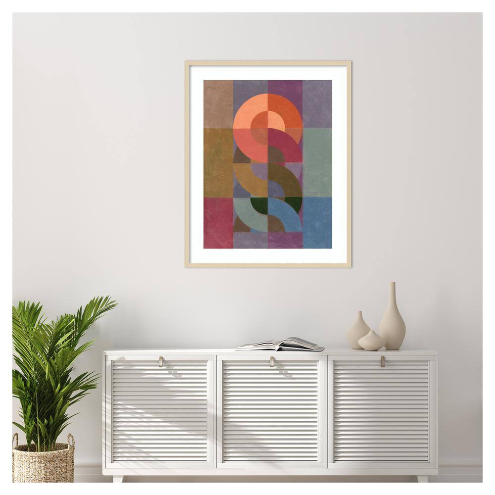 Chainweave II Svelte Natural Framed Abstract Wall Art