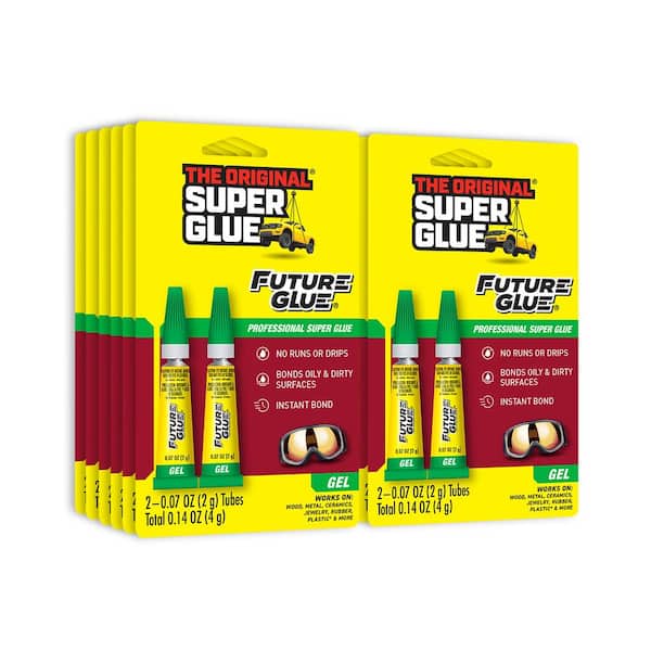 Super Glue 0.07 oz. Future Glue Gel, (2) 0.07 oz. Tubes per card, Case pack of 12 cards (12-Pack)