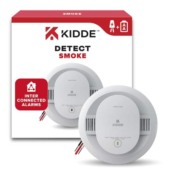 Kidde Hardwired Smoke Detector with Interconnected Alarm and LED Warning Lights