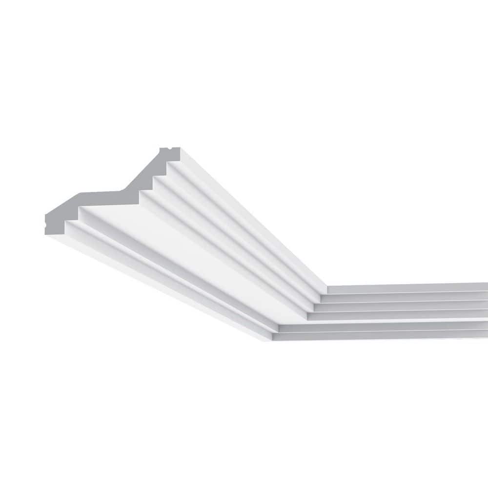 Primed White Polyurethane Crown Moulding Set of 3