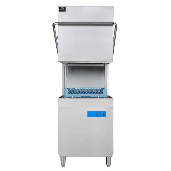 Commerciale Hood Dishwasher, 26L Tank Capacity, 3 Different Wash Cycles, High-Temperature