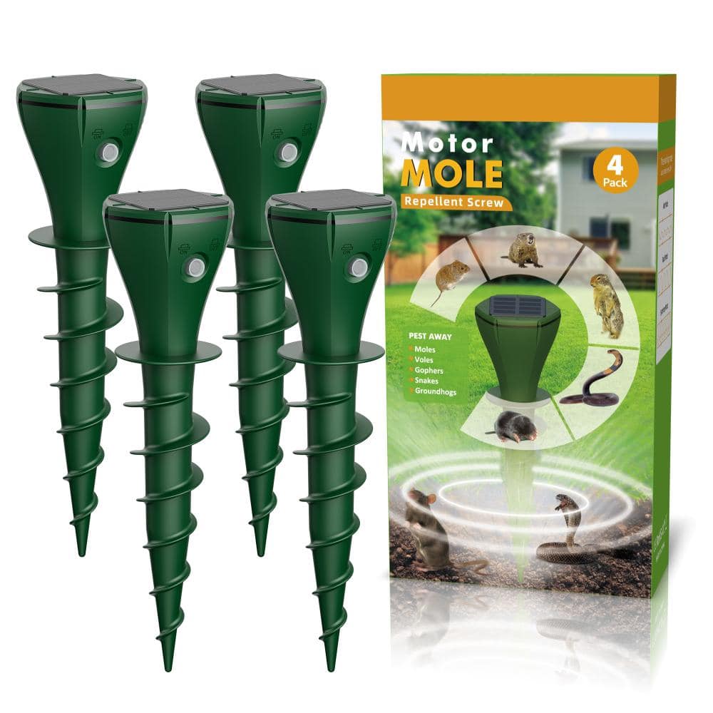 4-Piece Animal Repellent Stakes, Waterproof Mole and Gopher Deterrent for Yard and Garden price history on PriceWatchPro