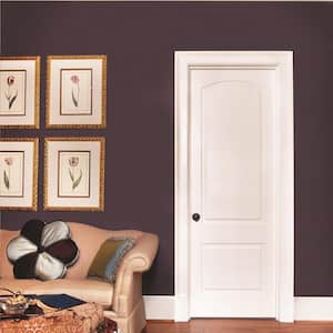 20 in. x 80 in. Smooth Caiman Left-Hand Solid Core Primed Molded Composite Single Prehung Interior Door
