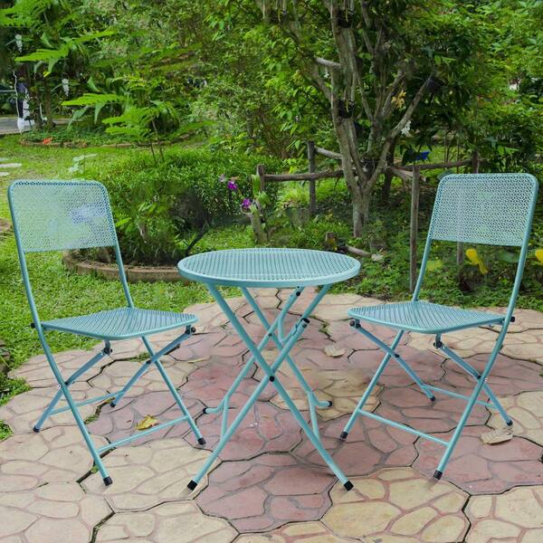 steel patio bistro set