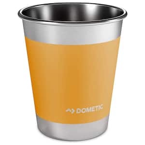 17 oz. Yellow Stainless Steel Drinking Cup (Set of 4)