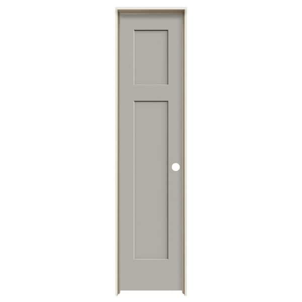 JELD-WEN 18 in. x 80 in. Craftsman Vanilla Painted Left-Hand