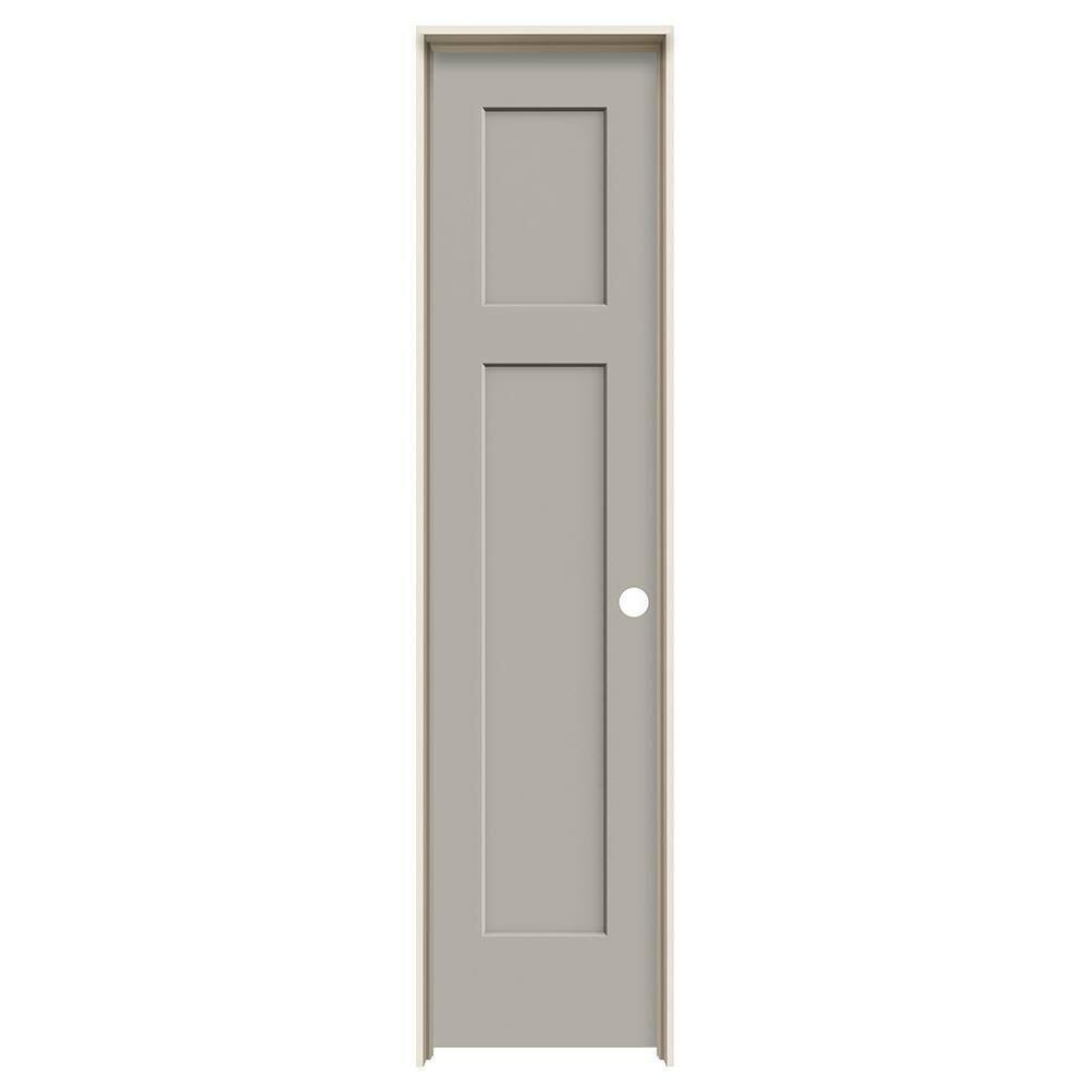 JELD-WEN 18 in. x 80 in. Craftsman Vanilla Painted Left-Hand