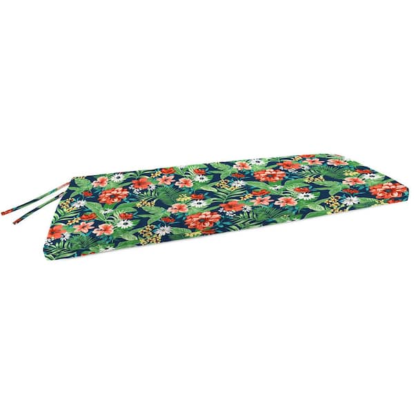Jordan Manufacturing 16 in. L x 44 in. W x 2.5 in. T Rectangular Outdoor Bench Cushion in Natalia Alpine