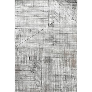 Helene Gray 4 ft. x 6 ft.  Abstract Area Rug