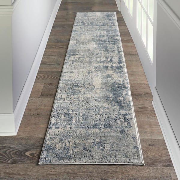 Concerto Grey/Beige 2 ft. x 10 ft. Abstract Rustic Kitchen Runner Area Rug