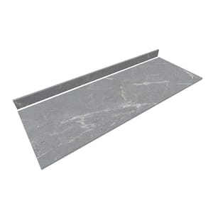 6 ft. L x 25 in. D Engineered Composite Countertop in Soapstone Mist with Satin Finish