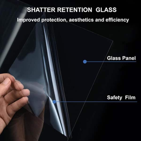 Blofield 56 in. to 60 in. x 76 in. Frameless Sliding Shower Door with Shatter Retention Glass in Chrome Blofield 56 in. to 60 in. x 76 in. Frameless Sliding Shower Door with Shatter Retention Glass in Chrome
