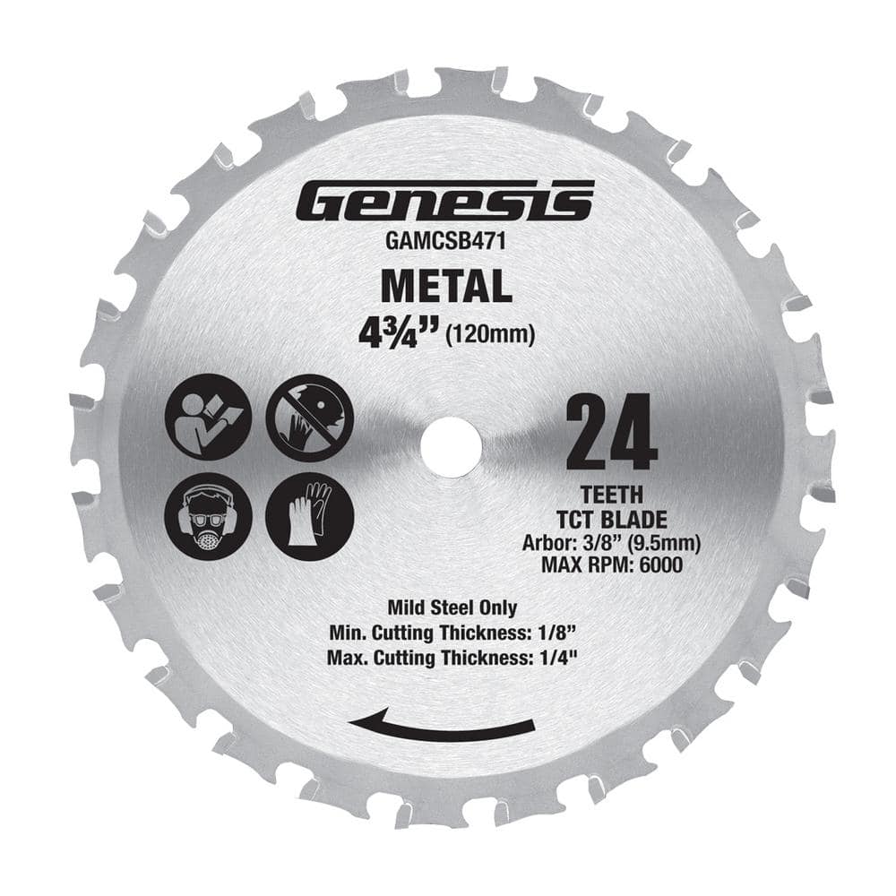 4-3/4 Dry Cut Metal Saw - Genesis Power Tools