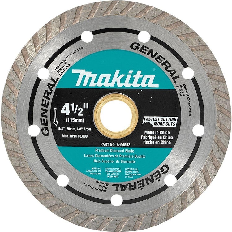 Makita 4-1/2 in. Turbo Rim General Purpose Diamond Blade