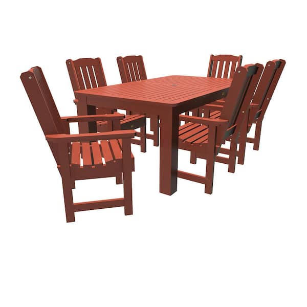 Highwood 7-Pieces Recycled Plastic Outdoor Dining Set Springville