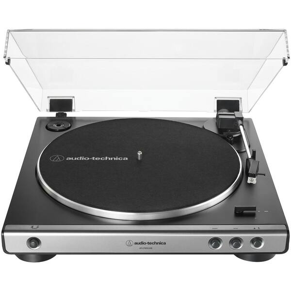 Audio-Technica USB and Analog Fully Automatic Belt-Drive Turntable in Gray
