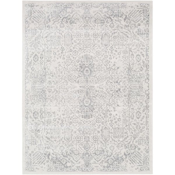 Livabliss Frost Light Grey 5 ft. 3 in. x 7 ft. 1 in. Area Rug