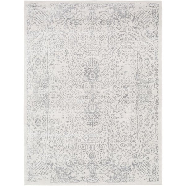 Livabliss Frost Light Grey 9 ft. x 12 ft. 3 in. Area Rug