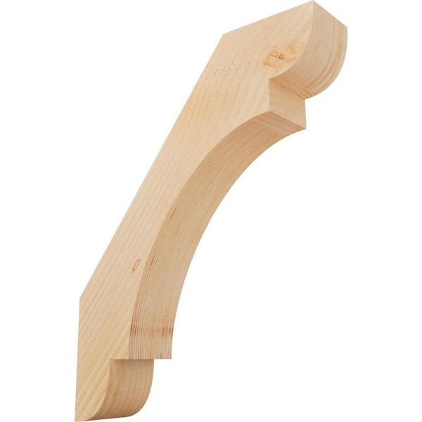 3 1/2"W x 16"D x 20"H Olympic Smooth Knee Brace, Douglas Fir