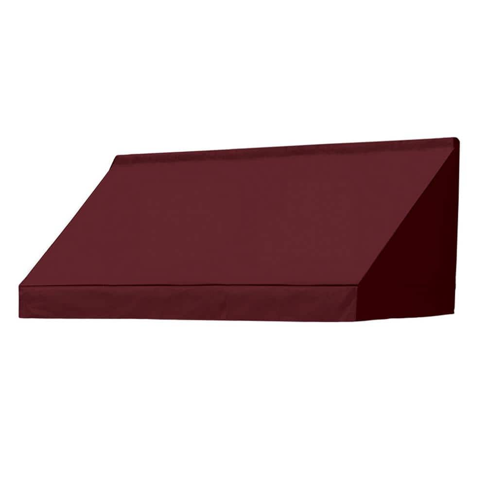 Awnings in a Box 6 ft. Classic Manually Retractable Awning (26.5 in. Projection) in Burgundy, Red -  3020737