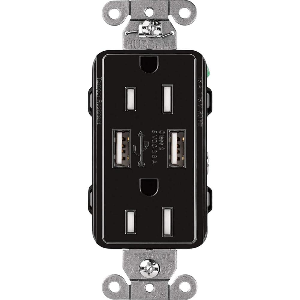 Reviews for Lutron Claro 15 Amp USB Duplex Outlet, Black (CAR-15-UBTR ...